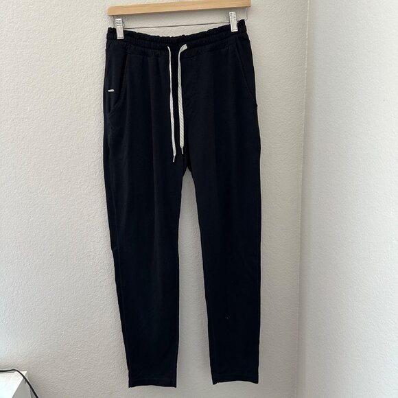 Vuori Sweatpants Minimalist Black Straight Leg Black Sz M - Picture 1 of 13